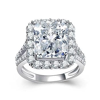Amazon.com: HaoMo Princess Cut Square Simulation Diamond